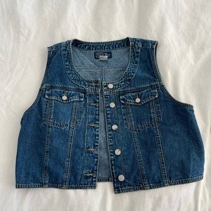 vintage denim vest
